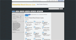 Desktop Screenshot of essentialrealestatelist.com